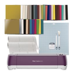 Cricut Explore Air 2 Die-Cutting Machine + Vinyl & Tool Kit Starter Bundle